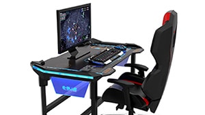 Eblue Gaming Desk setup